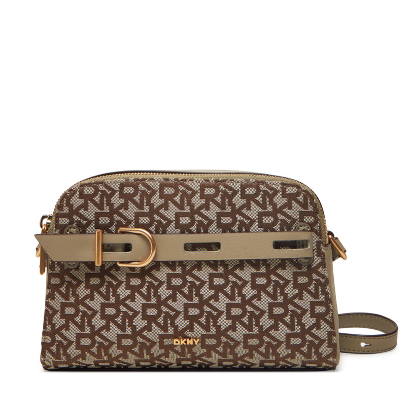 Дамска чанта DKNY R44EFI69 Кафяв цвят на ниска цена