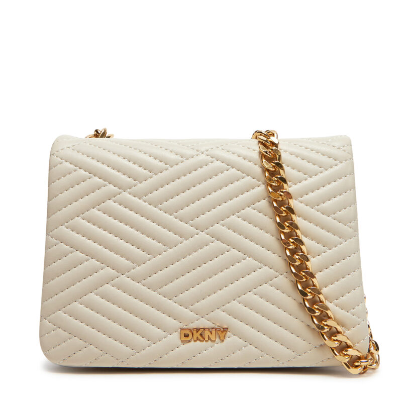 Дамска чанта DKNY R44EKI06 Екрю цвят на ниска цена