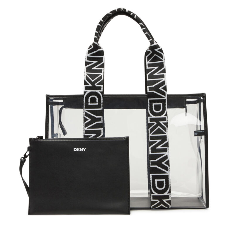 Дамска чанта DKNY R51AYJ22 Прозрачен цвят на ниска цена