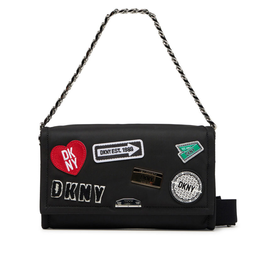Дамска чанта DKNY R523EL08 Черен цвят на ниска цена
