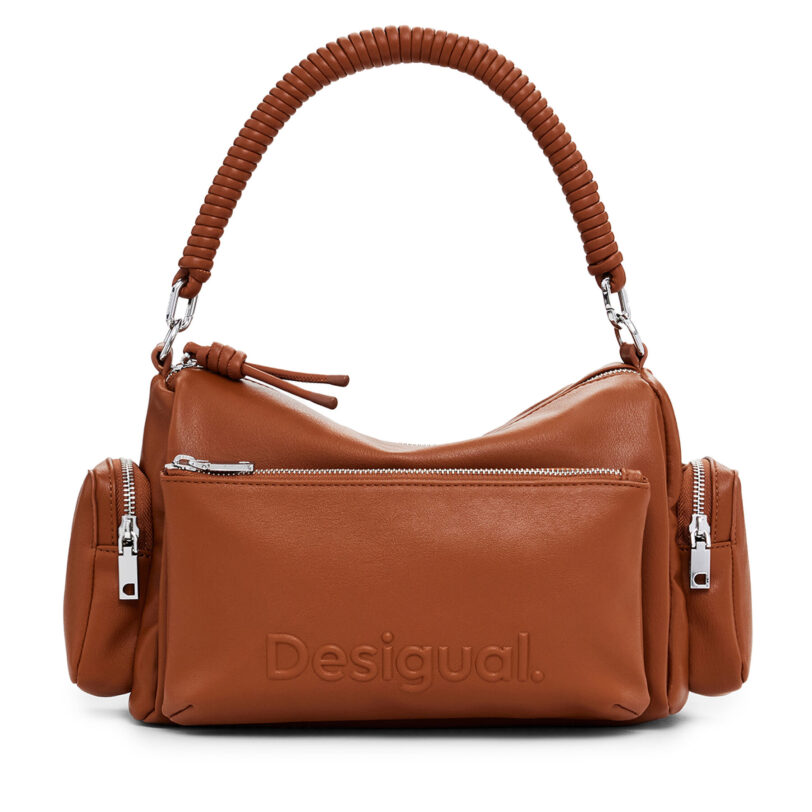 Дамска чанта Desigual 25SAXPAJ Кафяв цвят на ниска цена