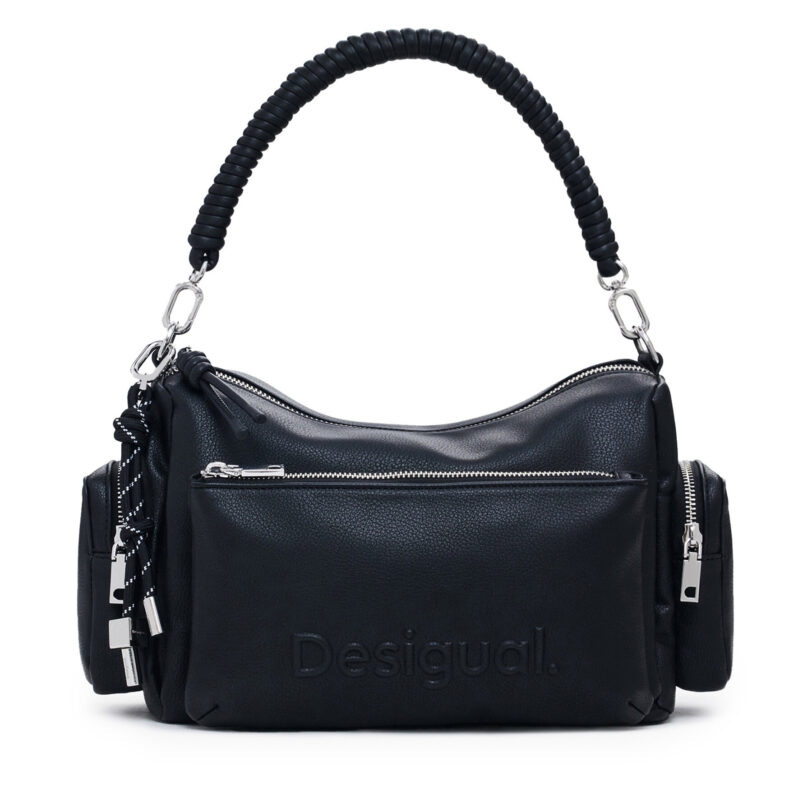 Дамска чанта Desigual 25SAXPBJ Черен цвят на ниска цена