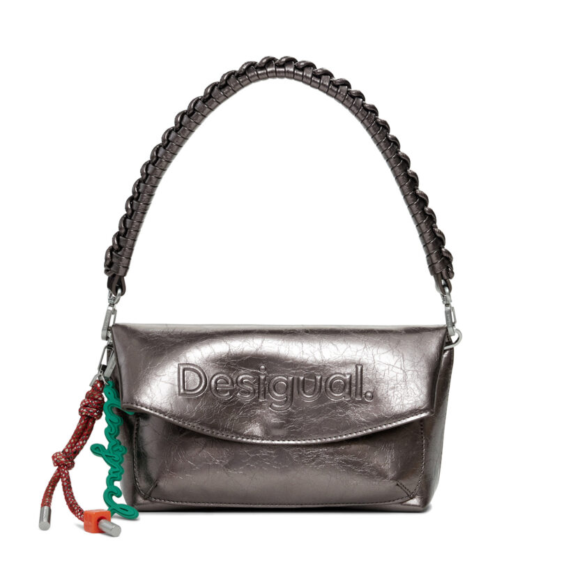 Дамска чанта Desigual Half Logo Trokel 25WAXPAQ Кафяв цвят на ниска цена