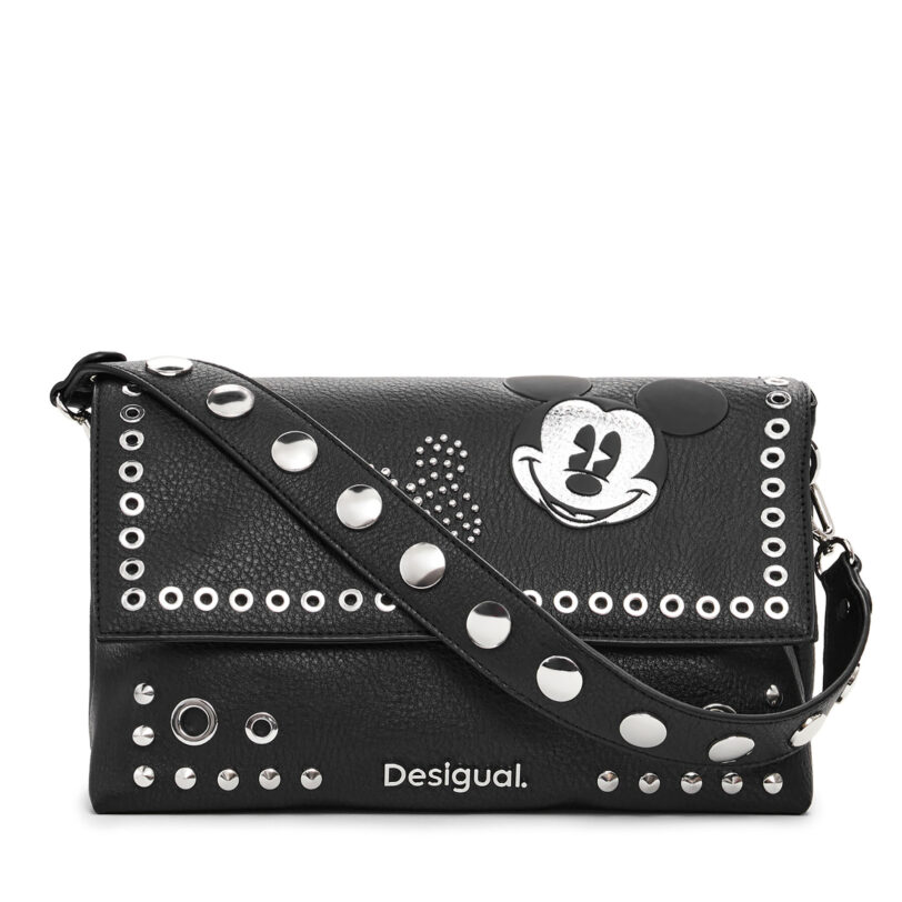 Дамска чанта Desigual Mickey Mouse 25SAXP74 Черен цвят на ниска цена