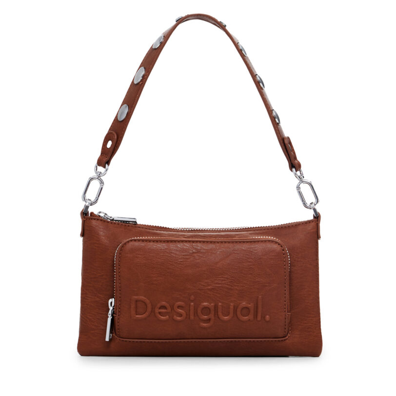 Дамска чанта Desigual Monic 24WAYP02 Кафяв цвят на ниска цена