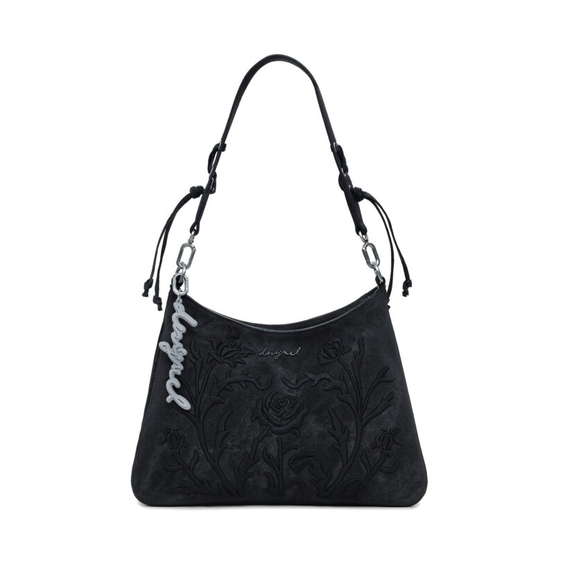 Дамска чанта Desigual Romeo Floral Total Bl 25WAXP40 Черен цвят на ниска цена