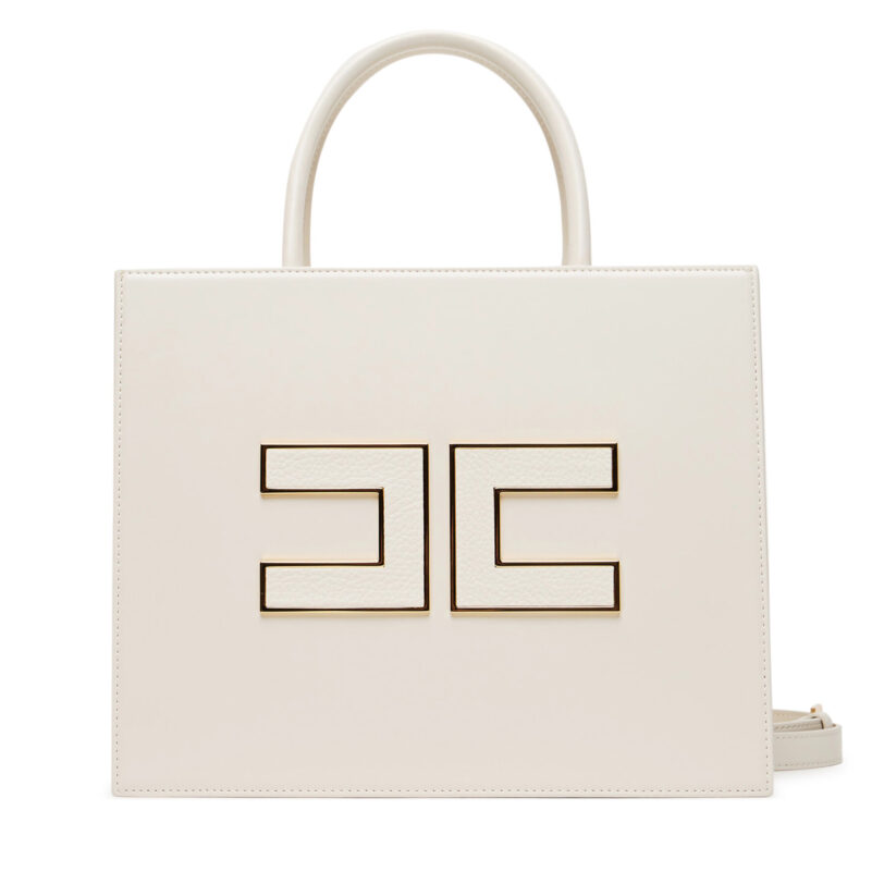 Дамска чанта Elisabetta Franchi BS-32A-56E2-V420 Бял цвят на ниска цена