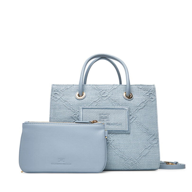 Дамска чанта Elisabetta Franchi BS-83A-52E2-V390 Светлосиньо цвят на ниска цена