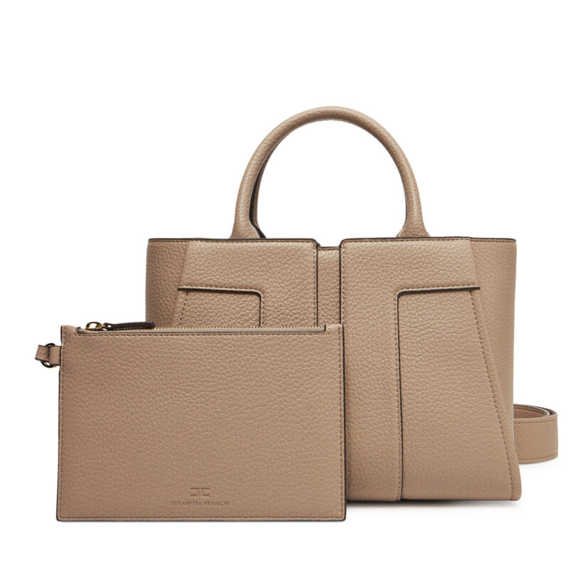 Дамска чанта Elisabetta Franchi BS05A51E2 Бежов цвят на ниска цена