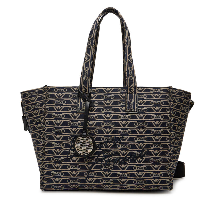 Дамска чанта Emporio Armani EW000370 AF12993 FB237 Тъмносин цвят на ниска цена
