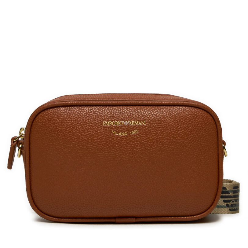 Дамска чанта Emporio Armani EW000537 AF12103 M6030 Кафяв цвят на ниска цена