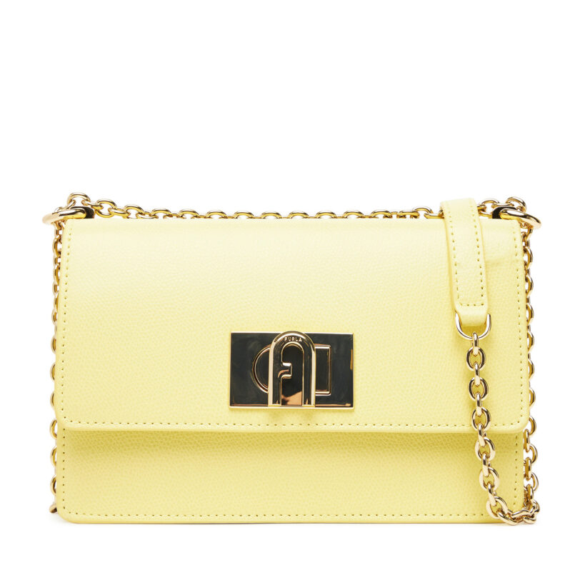Дамска чанта Furla 1927 BAFKACO ARE000 3684S Жълт цвят на ниска цена