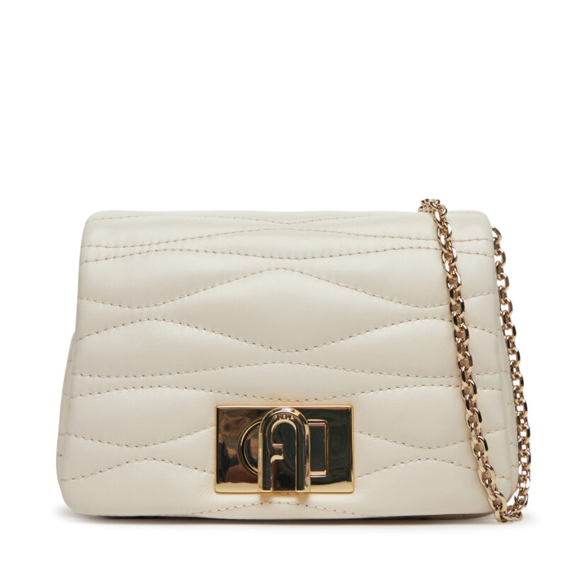 Дамска чанта Furla 1927 Mini Soft WE00735 BX3221 PNN00 Екрю цвят на ниска цена