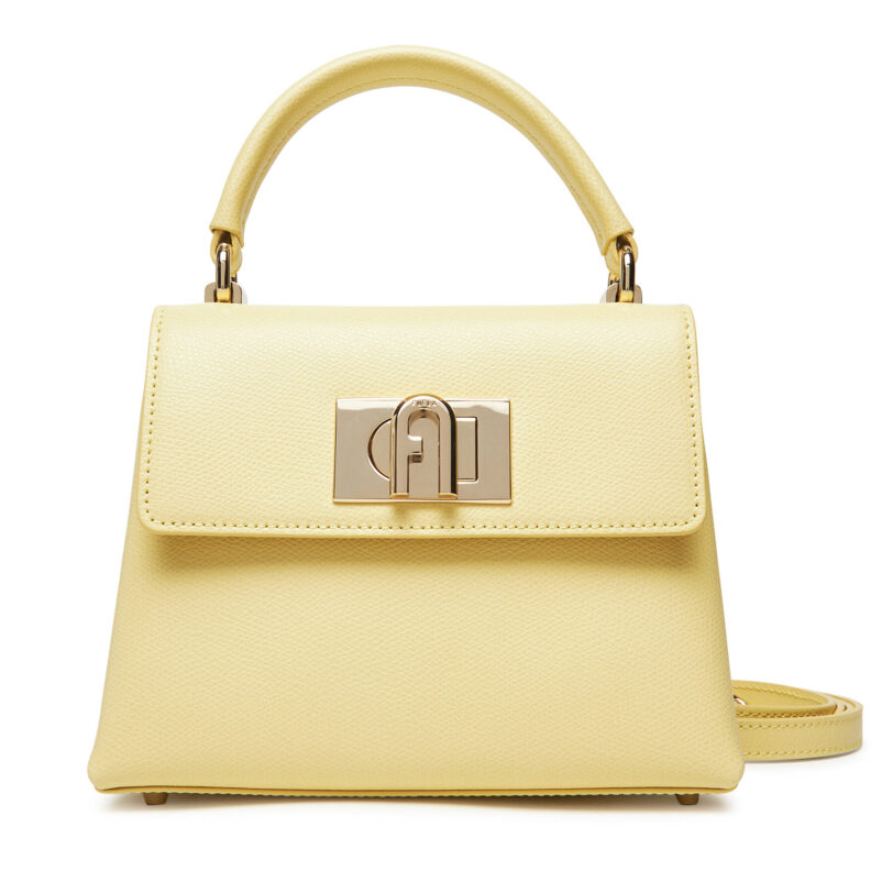 Дамска чанта Furla 1927 WB00109 ARE000 3684S Жълт цвят на ниска цена