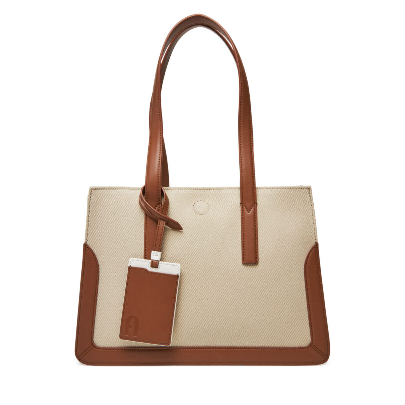 Дамска чанта Furla Baia WB01701 BX3749 TCO00 Бежов цвят на ниска цена