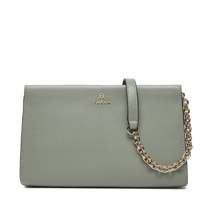 Дамска чанта Furla Camelia  WE00528 ARE000 AG700 Зелен цвят на ниска цена