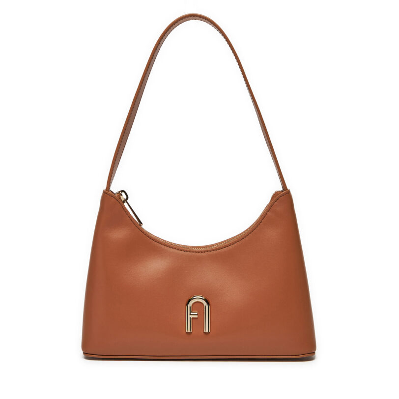 Дамска чанта Furla Diamante WB00863 AX0733 RY000 Кафяв цвят на ниска цена