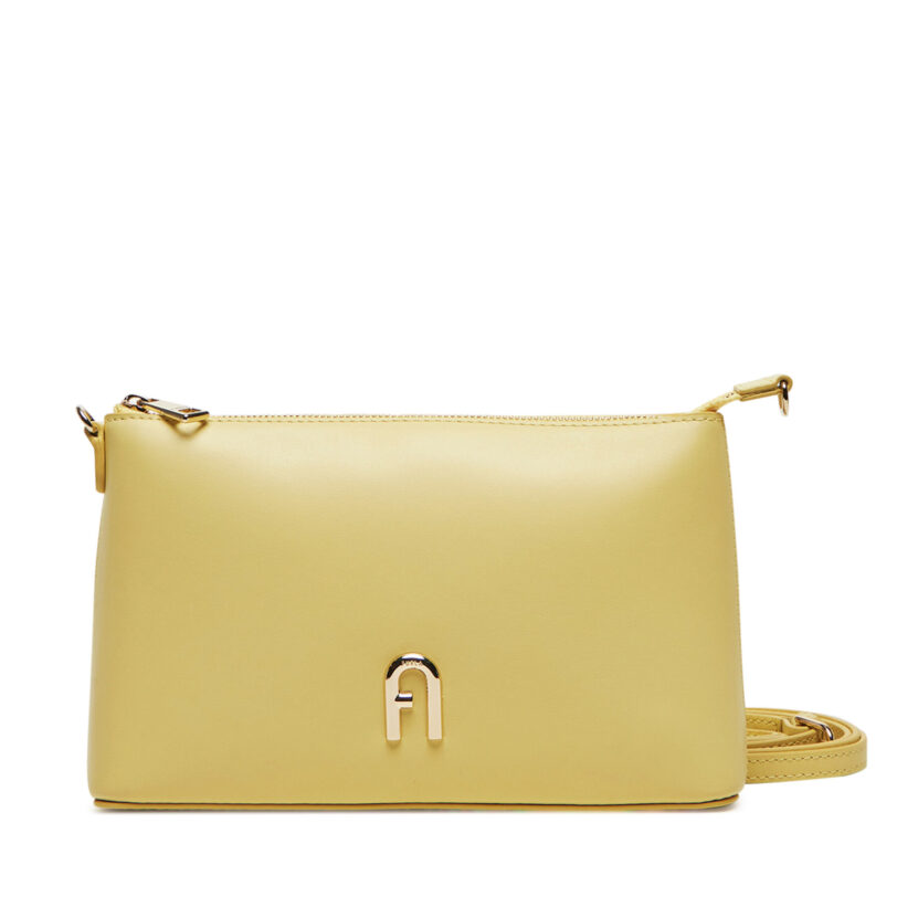 Дамска чанта Furla Diamante WE00615 AX0733 3684S Жълт цвят на ниска цена