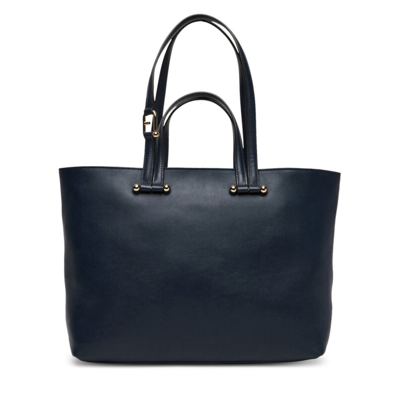 Дамска чанта Furla Duetto L WB01453 BX3169 3923S Тъмносин цвят на ниска цена