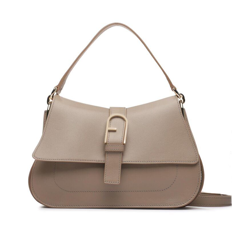 Дамска чанта Furla Flow WB00996-BX2045-1257S-1007 Бежов цвят на ниска цена