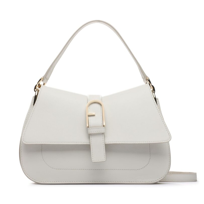 Дамска чанта Furla Flow WB00996-BX2045-1704S-1007 Екрю цвят на ниска цена