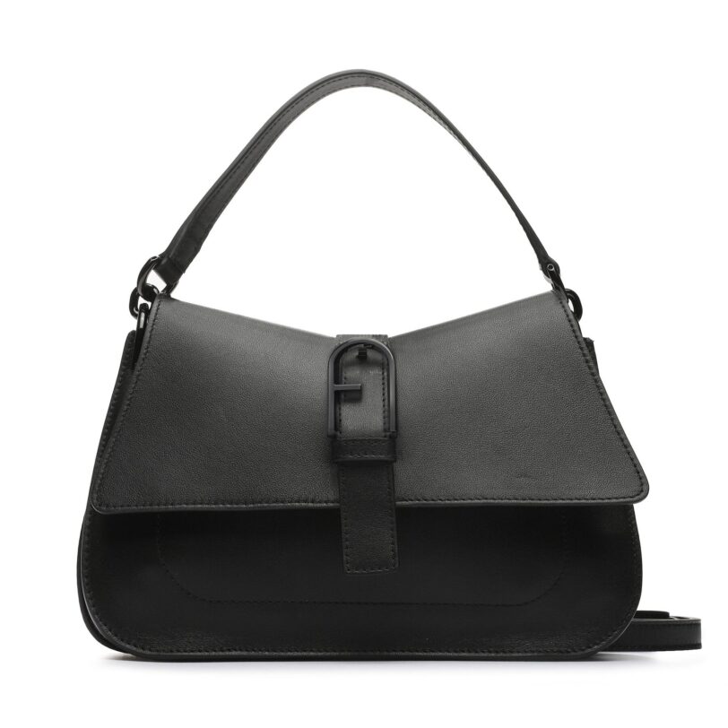 Дамска чанта Furla Flow WB00996-BX2045-O6000-1020 Черен цвят на ниска цена