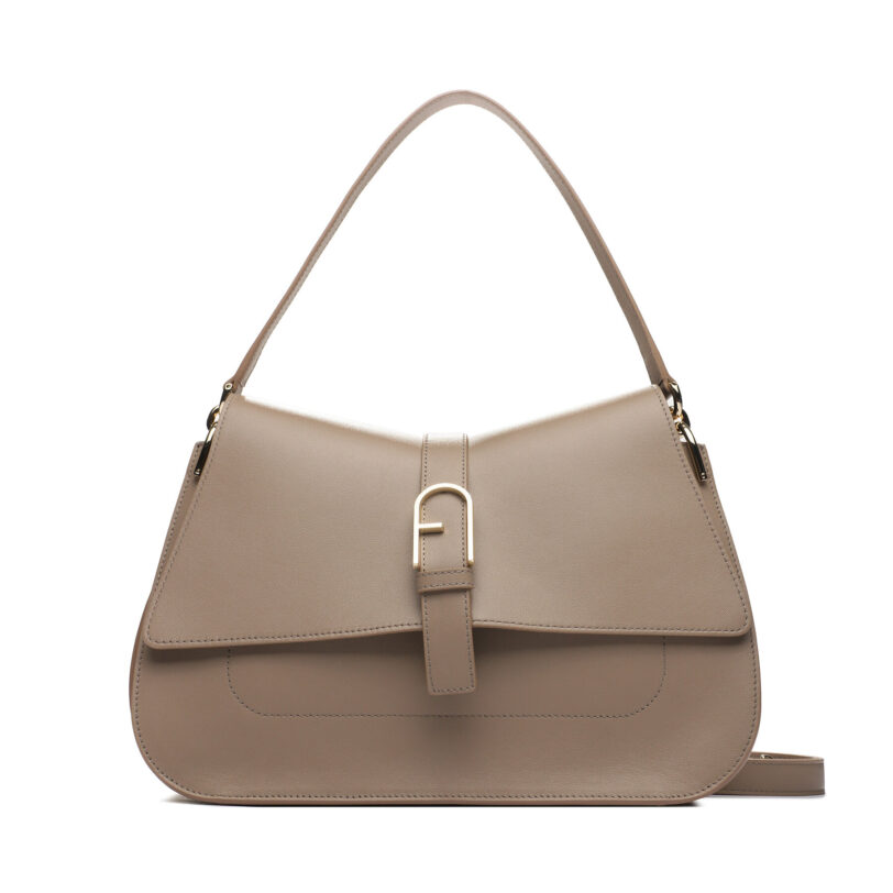 Дамска чанта Furla Flow WB01040-BX2045-1257S-1007 Бежов цвят на ниска цена