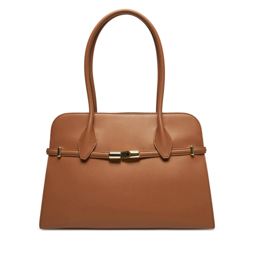 Дамска чанта Furla Goccia M WB01504 BX3104 RY000 Кафяв цвят на ниска цена
