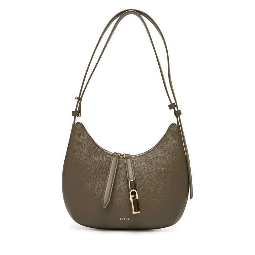 Дамска чанта Furla Goccia S WB01500 BX3353 CN 2810S Зелен цвят на ниска цена