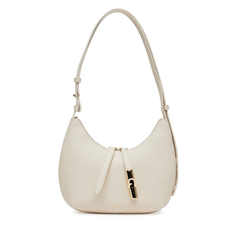 Дамска чанта Furla Goccia S WB01500 BX3353 PNN00 Екрю цвят на ниска цена