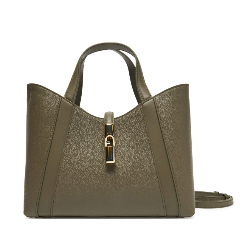 Дамска чанта Furla Goccia S WB01789 BX3353 KH 2810S Зелен цвят на ниска цена