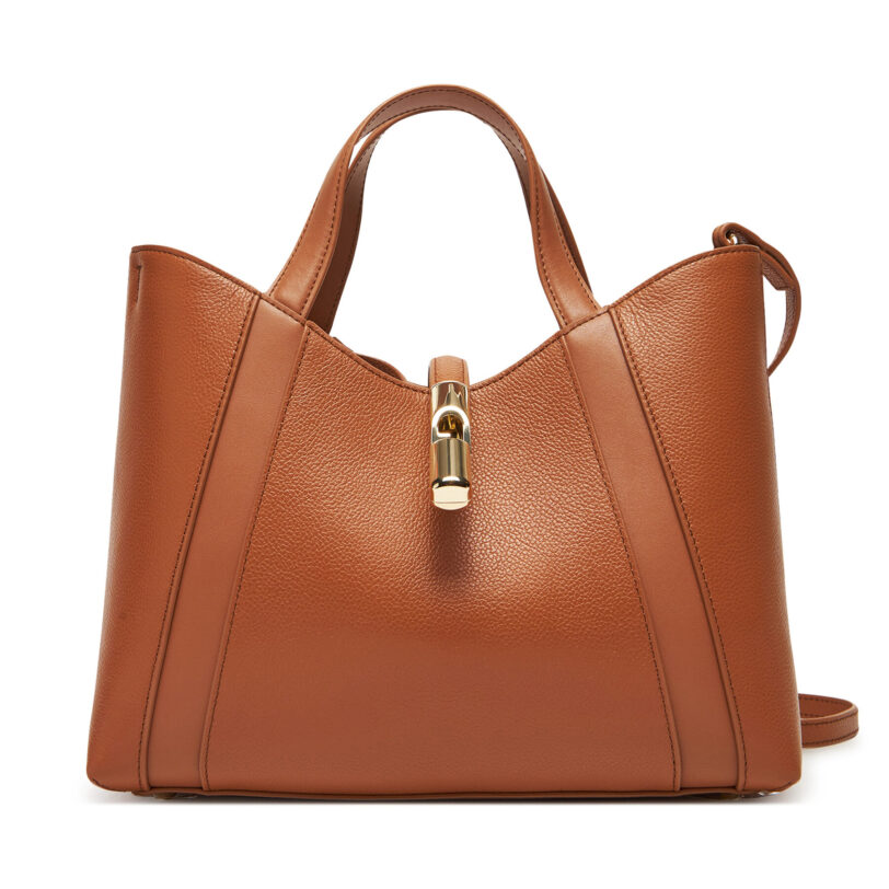Дамска чанта Furla Goccia S WB01789 BX3353 KH RY000 Кафяв цвят на ниска цена