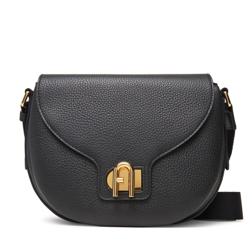 Дамска чанта Furla Lotus WB01605 BX3916 N9800 Черен цвят на ниска цена