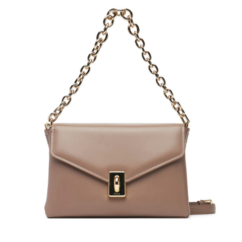 Дамска чанта Furla Meridiana WB01448 BX3227 MA200 Кафяв цвят на ниска цена