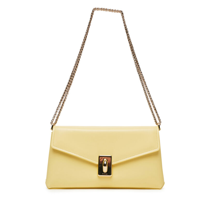Дамска чанта Furla Meridiana WB01517 BX3227 3684S Жълт цвят на ниска цена