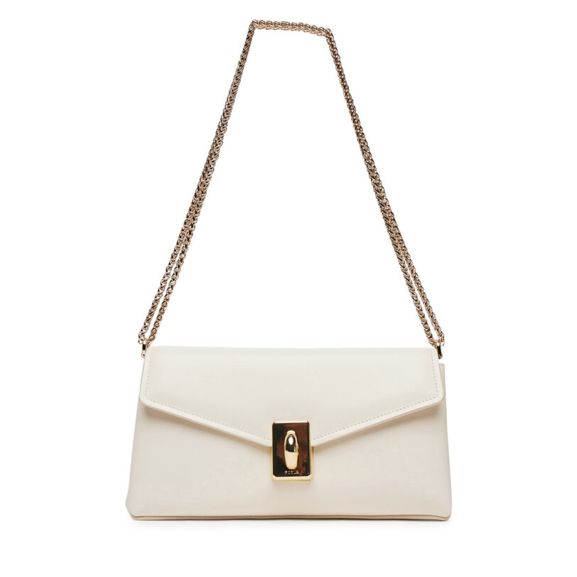 Дамска чанта Furla Meridiana WB01517 BX3227 PNN00 Екрю цвят на ниска цена