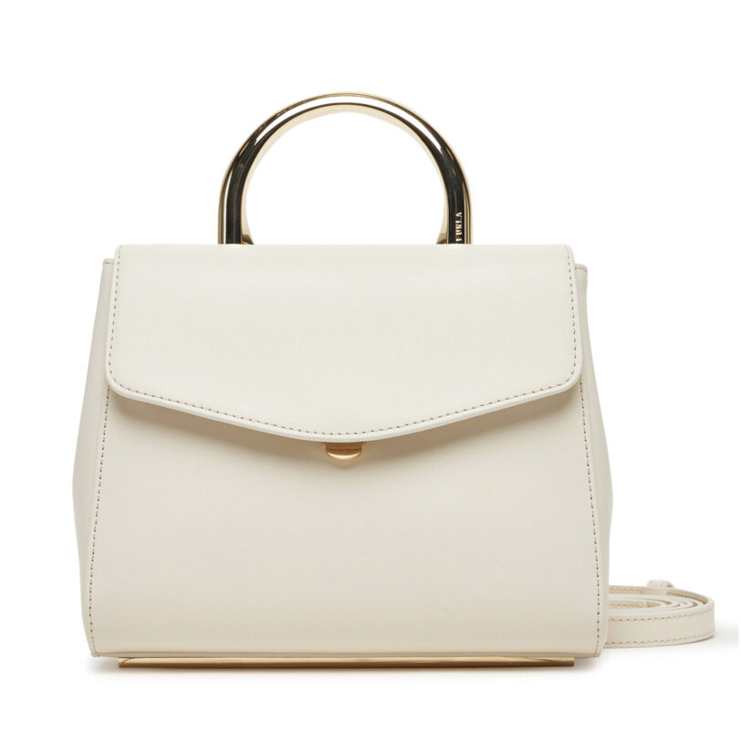 Дамска чанта Furla Meridiana WB01704 BX3913 PNN00 Екрю цвят на ниска цена