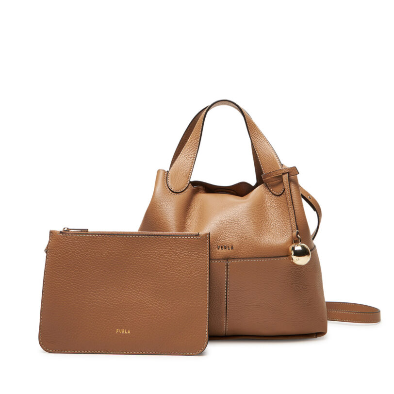 Дамска чанта Furla Primrose M WB01707 HSF000 CN YU500 Кафяв цвят на ниска цена