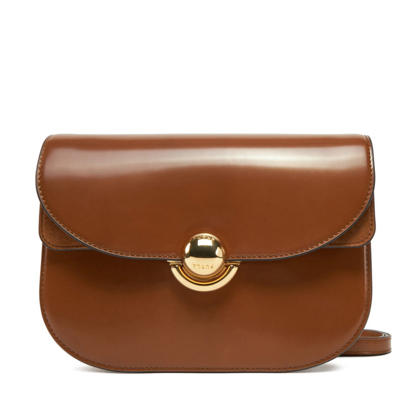 Дамска чанта Furla Sfera Borsa A Tracolla S Vaniglia WB01355 BX3589 03B00 Кафяв цвят на ниска цена