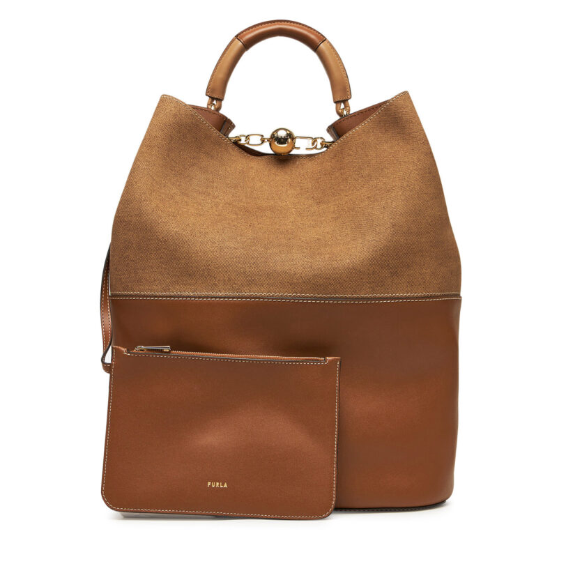 Дамска чанта Furla Sfera M WB01786 BX3924 BG 4085S Кафяв цвят на ниска цена