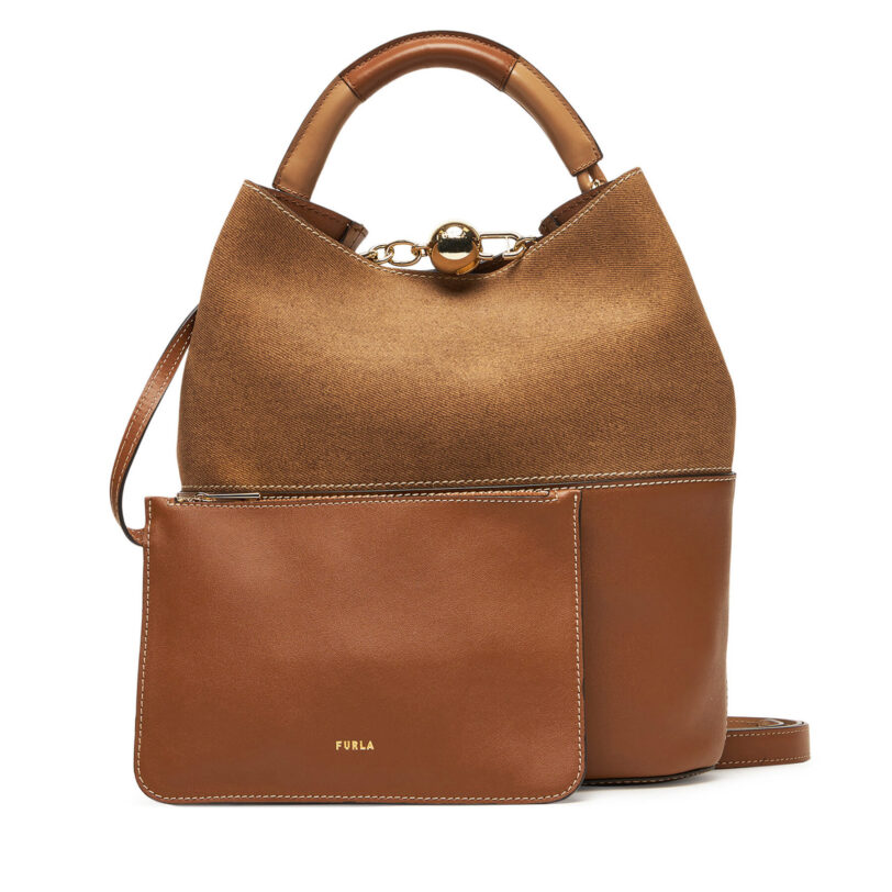 Дамска чанта Furla Sfera S WB01679 BX3924 BG 4085S Кафяв цвят на ниска цена