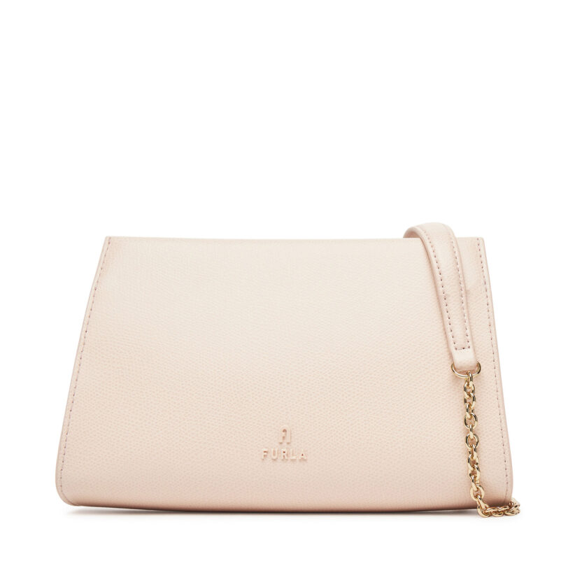 Дамска чанта Furla Vortice WE00728 BX3542 Бежов цвят на ниска цена