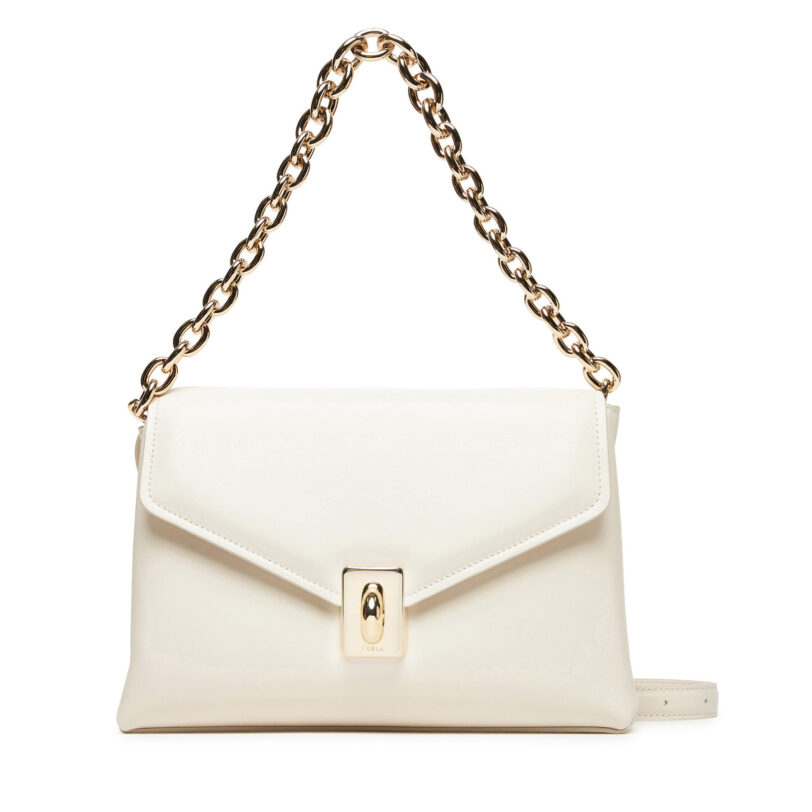 Дамска чанта Furla WB01448 BX3227 PNN00 Екрю цвят на ниска цена