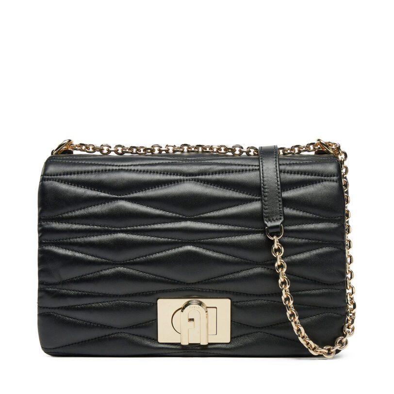 Дамска чанта Furla WB01672 BX3221 O6000 Черен цвят на ниска цена