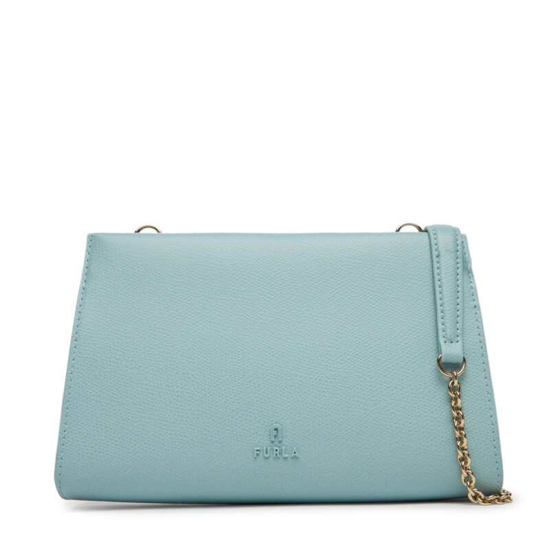 Дамска чанта Furla WE00774 ARE000 AQ000 Светлосиньо цвят на ниска цена