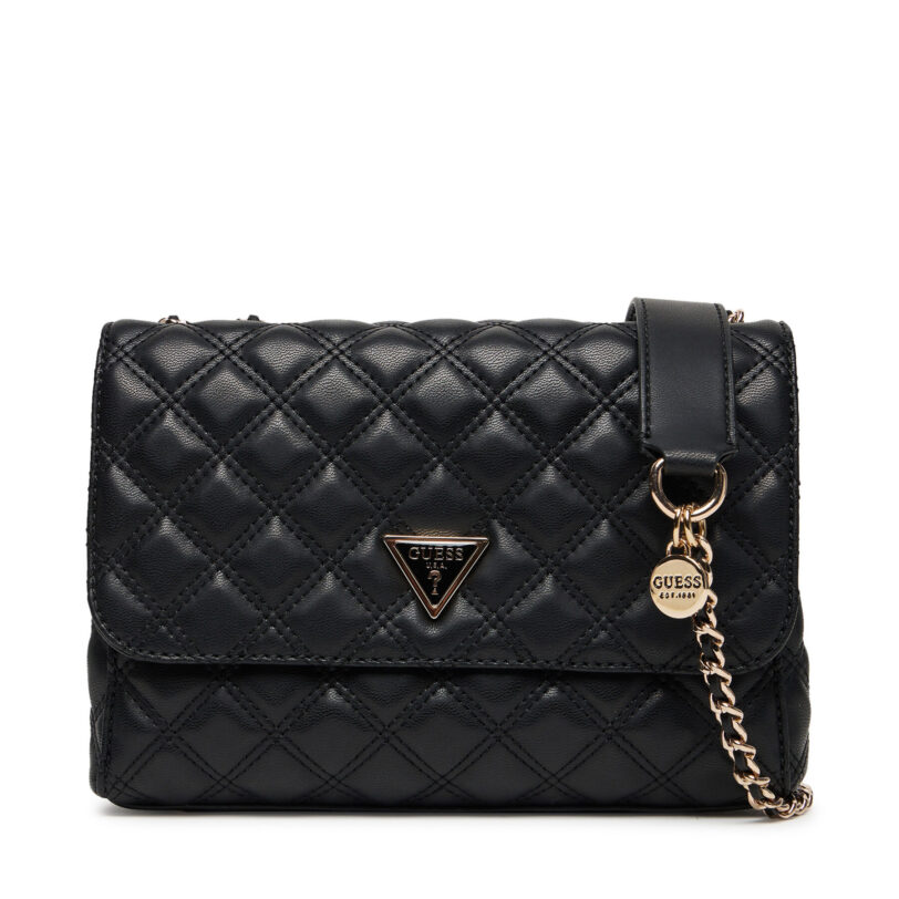 Дамска чанта Guess 0190231959823 Черен цвят на ниска цена