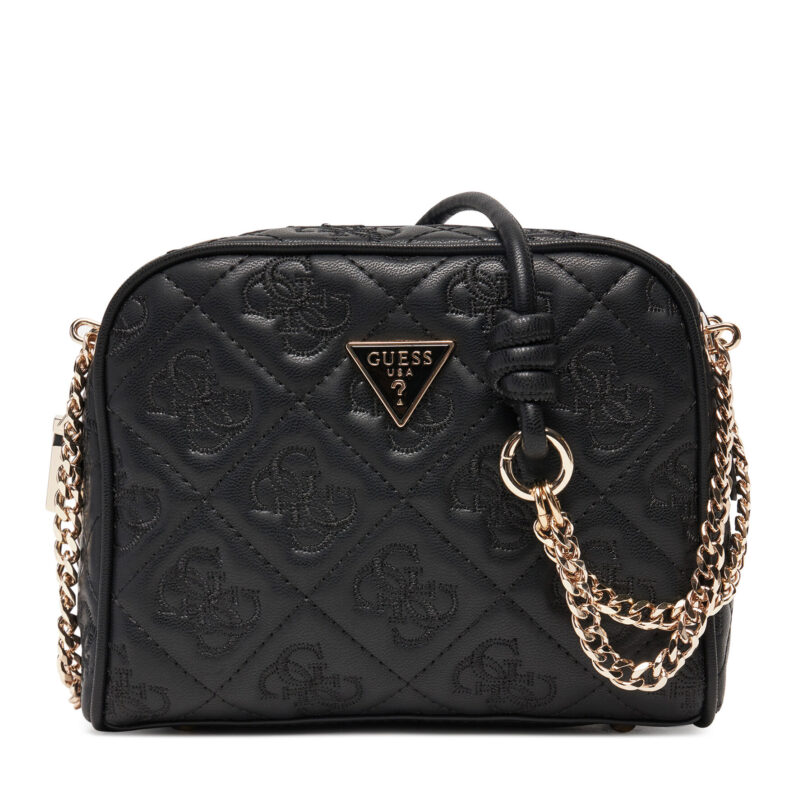 Дамска чанта Guess Adelasia HWQL96 58140 Черен цвят на ниска цена