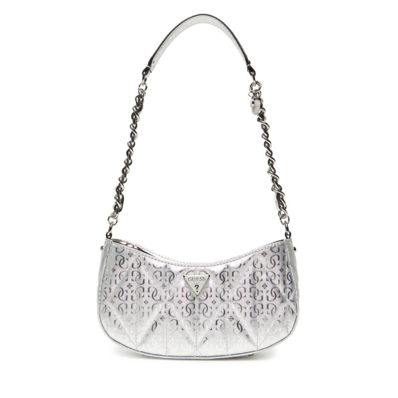 Дамска чанта Guess Aldina HWGY96 63170 Сребрист цвят на ниска цена