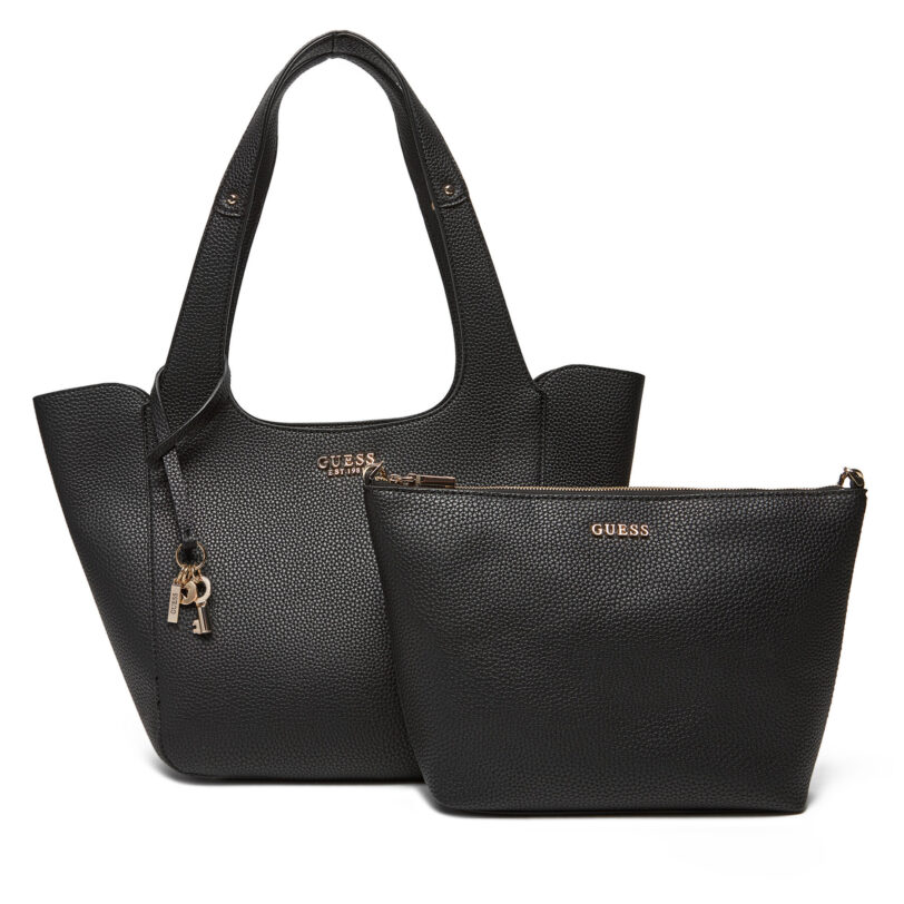 Дамска чанта Guess Calista HWBG73 34220 Черен цвят на ниска цена