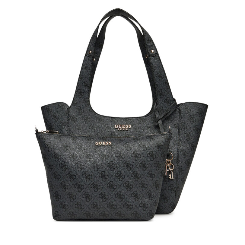 Дамска чанта Guess Calista HWSG73 34220 Сив цвят на ниска цена